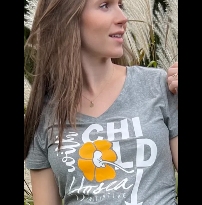 With Child Maternity- Rayon/Spandex, Short Sleeve, V-Neck